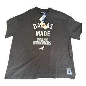 NBA x Staple Dallas Mavericks Oversized Heavyweight T-Shirt Mens XL Grey NWT